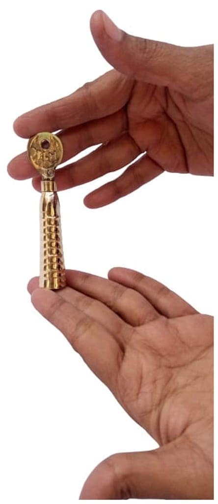 Mii Art brass surmedani with surma use in eye's muckapsize-8cm 1pes view 6