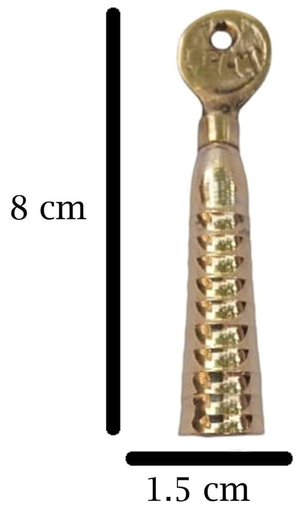 Mii Art brass surmedani with surma use in eye's muckapsize-8cm 1pes view 7