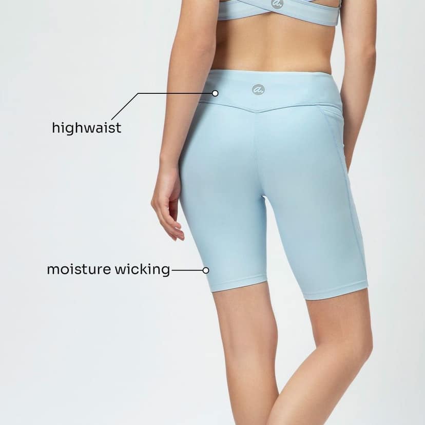 Tic Tac Cycling Shorts - Betty Blue view 4