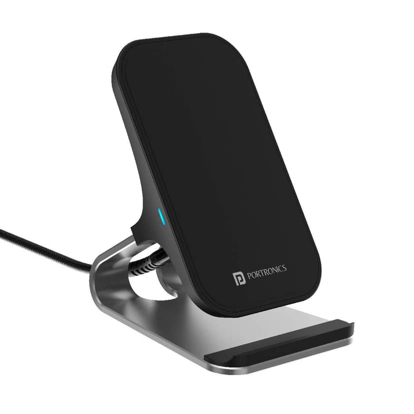 Portronics Freedom 15 Plus Wireless Charger - Black