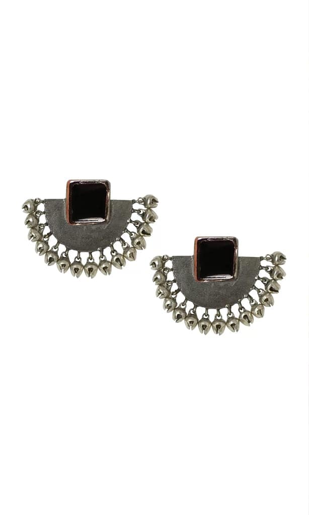 Classic Half Moon Earrings view 2