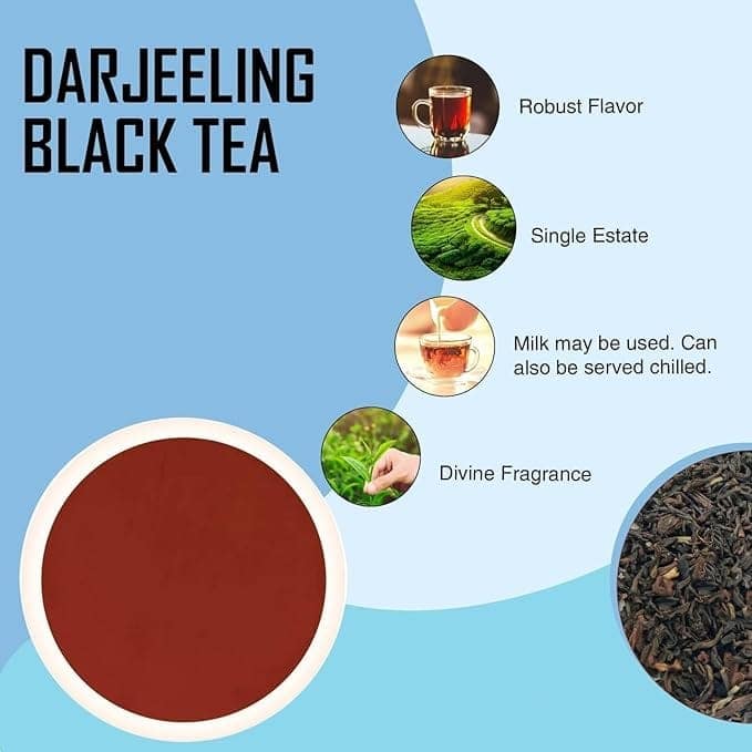 Golden Tips Summer Serenade Second Flush Darjeeling Black Tea (8.81oz - 250 gm - 125 Cups) view 4