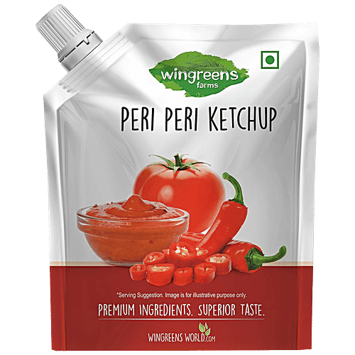 Wingreens Farms Peri-Peri Ketchup, 180 g Pouch