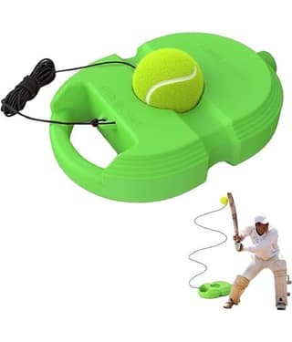 FEDIFU Tennis Trainer Rebound Ball with String Solo Tennis Trainer Set Self Tennis Practice Ball with String Cricket Trainer Rebound Ball with Rope Fill Sand or Water