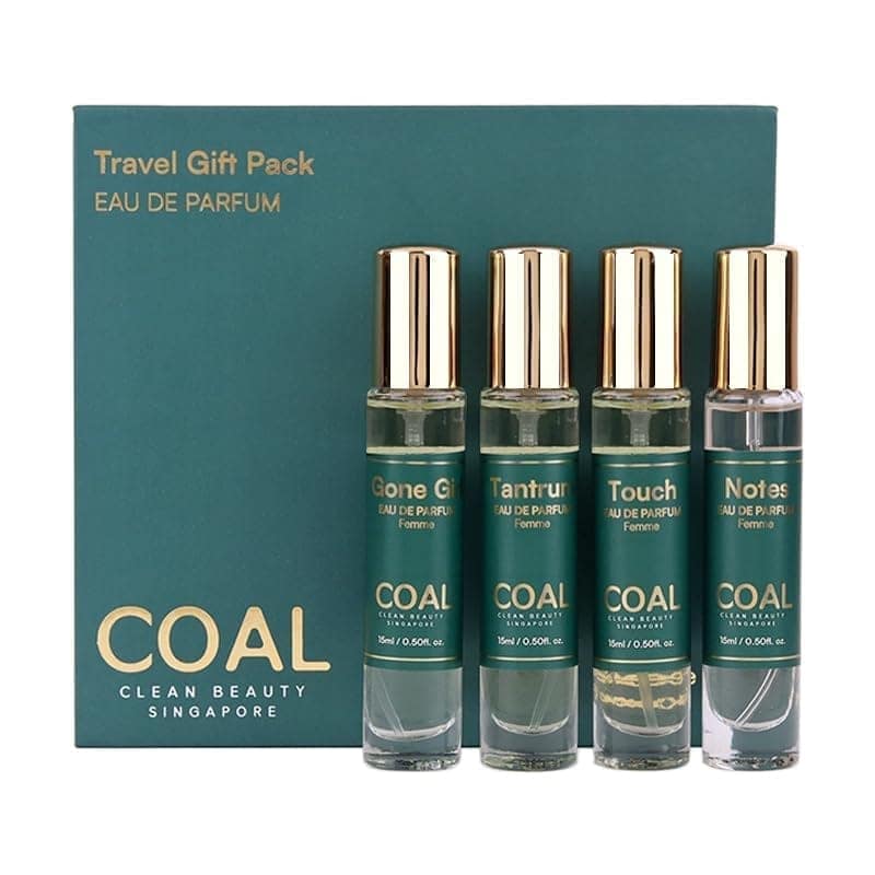 COAL Clean Beauty Travel Gift Pack Eau De Parfum with Top Notes of African Orange Flower, Pineapple, Bergamot & Rangoon Creeper | Luxury Perfume with Long Lasting Fragrance, Gifting | Women | 15ml x 4 view 2