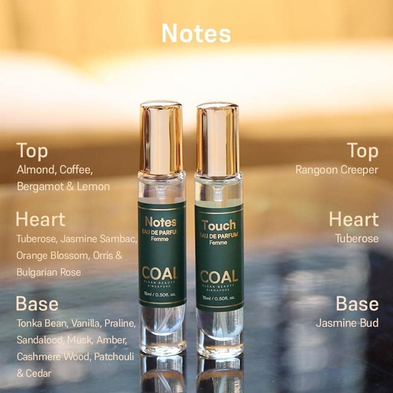COAL Clean Beauty Travel Gift Pack Eau De Parfum with Top Notes of African Orange Flower, Pineapple, Bergamot & Rangoon Creeper | Luxury Perfume with Long Lasting Fragrance, Gifting | Women | 15ml x 4 view 4