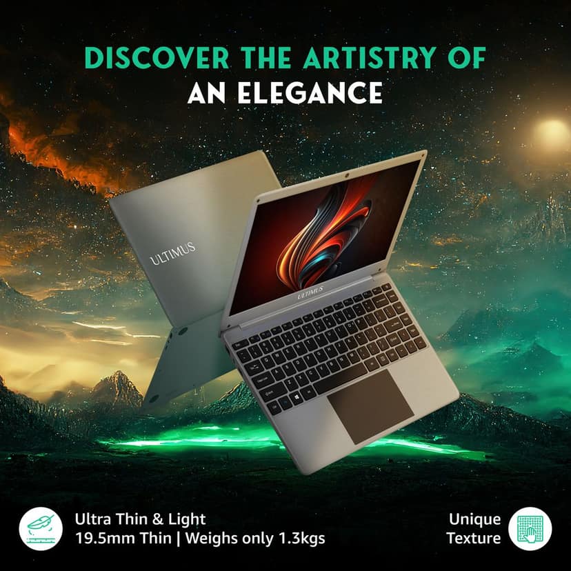 FUTOPIA ULTIMUS Pro, Celeron N4020, 1.10 GHz 8 GB DDR4 RAM/256 GB Upto 1TB Expendable, 14.1-inch (35.8 cm) HD Display Win 11 Home 1.33 Kg Thin & Light Space Grey NU14U3INC54BN-SG view 2
