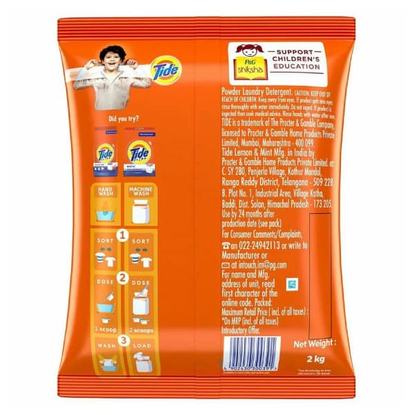 Tide Double Power Detergent Powder 2 Kg view 2