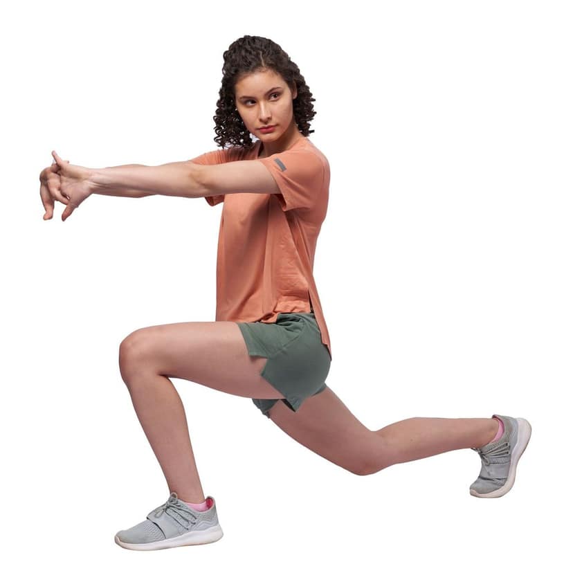 DOMIN8 Women's High slit Asymmetric Outdoor Training Top view 4