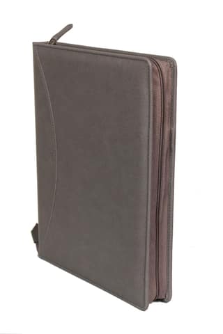 Sukeshcraft PU Multiuse 25 File Sleeve for Documents, Certificates, FDRs | A4 Size Portfolio Document Holder for Office, Home, School & Sports Use (Grain Grey)