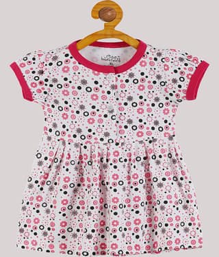 Babeezworld Pack of 1 Baby Girls Cotton Frock ( Pink )