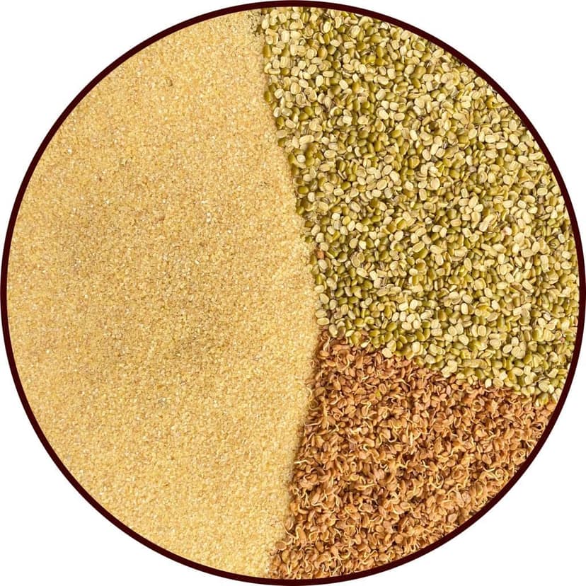 M.R Healthy Eats: Organic Dalia, Moong & Sprouted Fenugreek Mix In Food Grade Containers (Pack of 2) 400g Each view 5