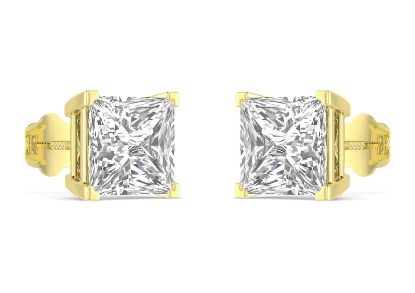Princess Solitaire Studs
