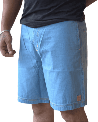 Johnny Gorkha Men's Denim Shorts | 100% Cotton Fabric