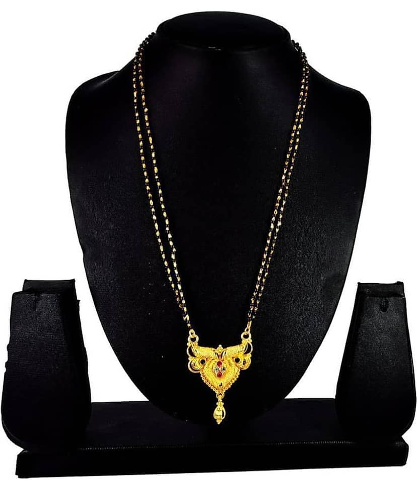 Shankhraj Mall Gold Plated Letest & Designer Mangalsutra For Women-100290 view 2