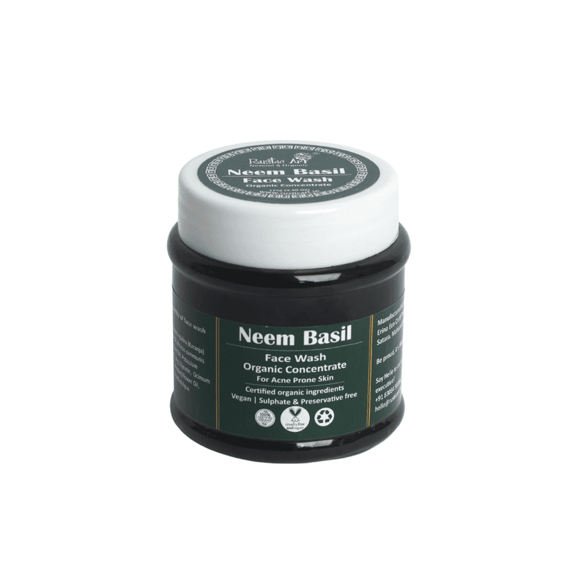 Neem Basil Face Wash Organic Concentrate (125gm) view 5