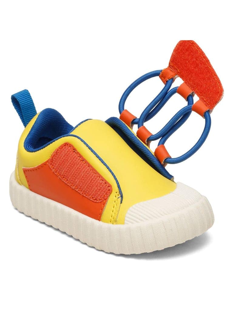 POCO Toddlers' Comfortable & LightWeight Lace-Free Sneakers - Yellow (Boys) view 3