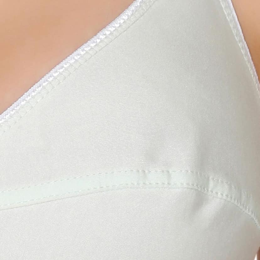 Bodycare polycotton wirefree convertible straps floral cup non padded Bra-5510ECRU view 5