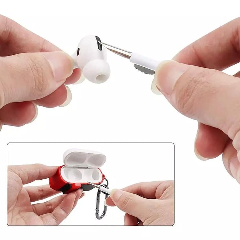 DHRUVINSRI 3-in-1 Earbuds Cleaning Pen: Effortlessly Clean Your Earbuds & Earphones Without Damage – Tool for Precision Care and Maintenance view 3