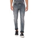 Mufti Light Grey Super Slim Fit Original Stretch Jeans
