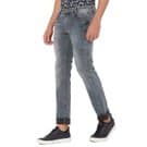 Mufti Light Grey Super Slim Fit Original Stretch Jeans view 2