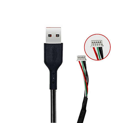 Champion Mantra USB Cable for Fingerprint Scanner Biometric Cable (Black )