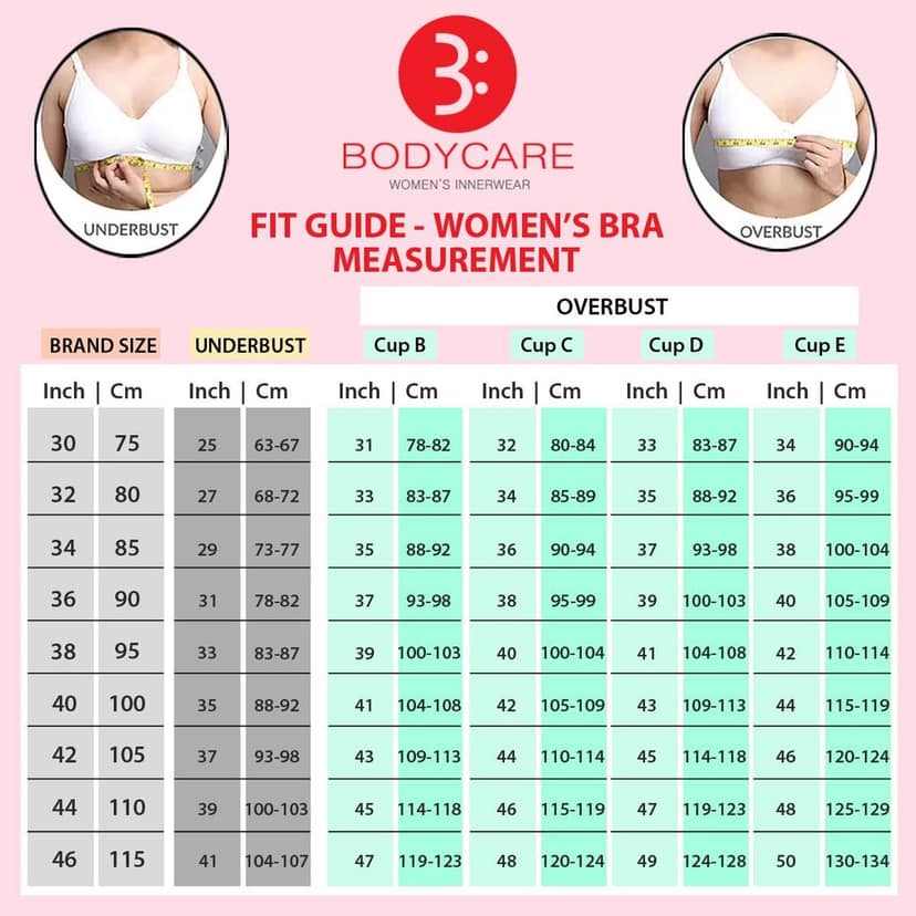 Bodycare cotton wirefree convertible straps comfortable non padded bra-1510S view 5