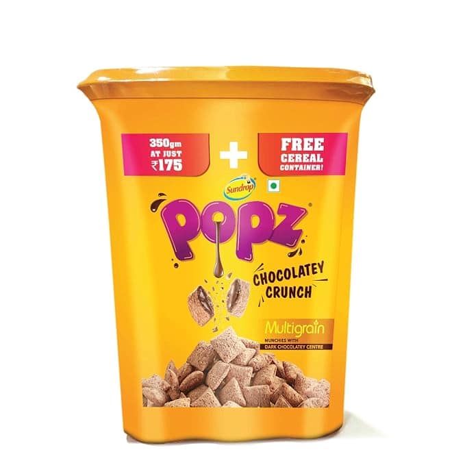 Sundrop Popz - Chocolatey Crunch, Choco Fills, Multigrain Munchies, 25 g