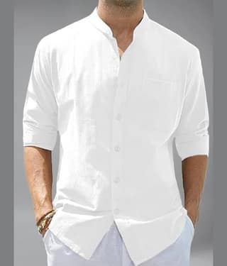BHUVIKOO Cotton Blend Slim Fit Solids Full Sleeves Men's Casual Shirt - Khaki ( Pack of 1 )