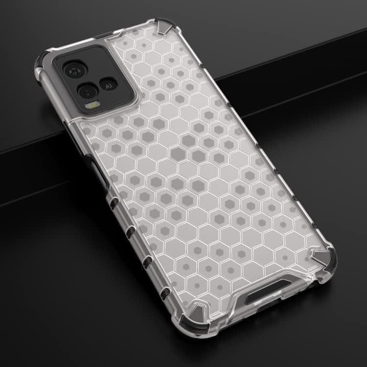 Faircost for Vivo Y21 2021/ Y33s Hybrid Shockproof Back Cover Hard Outside Soft Inside- (Polycabonate::Transparent) view 4
