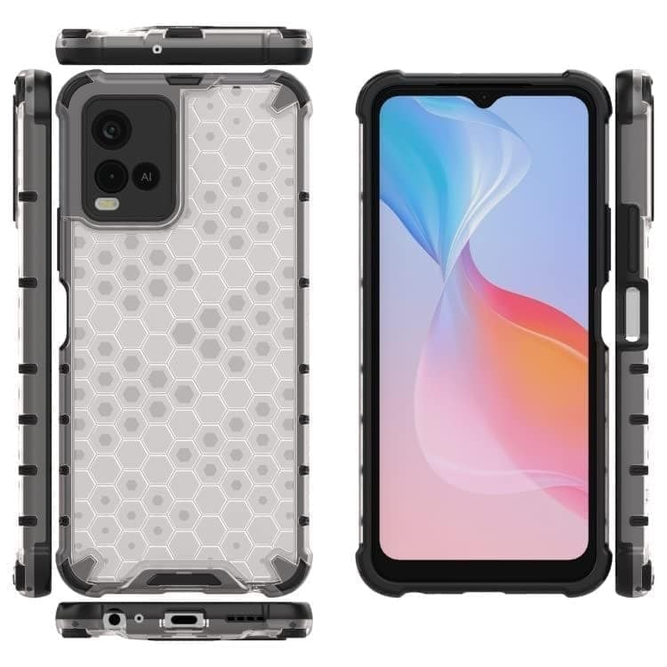 Faircost for Vivo Y21 2021/ Y33s Hybrid Shockproof Back Cover Hard Outside Soft Inside- (Polycabonate::Transparent) view 7