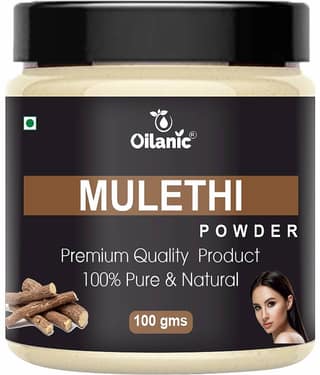 Oilanic Natural Mulethi Powder For Haircare Face Mask Masks 100 gm