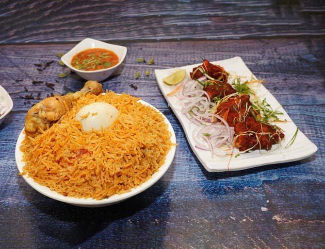 Chicken Biryani (1) + Chicken 65 4pic [combo]