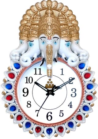 GrabKart Lord Ganesha Design Analog Wall Clock