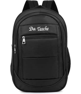 Da Tasche Black Polyester Backpack For Kids