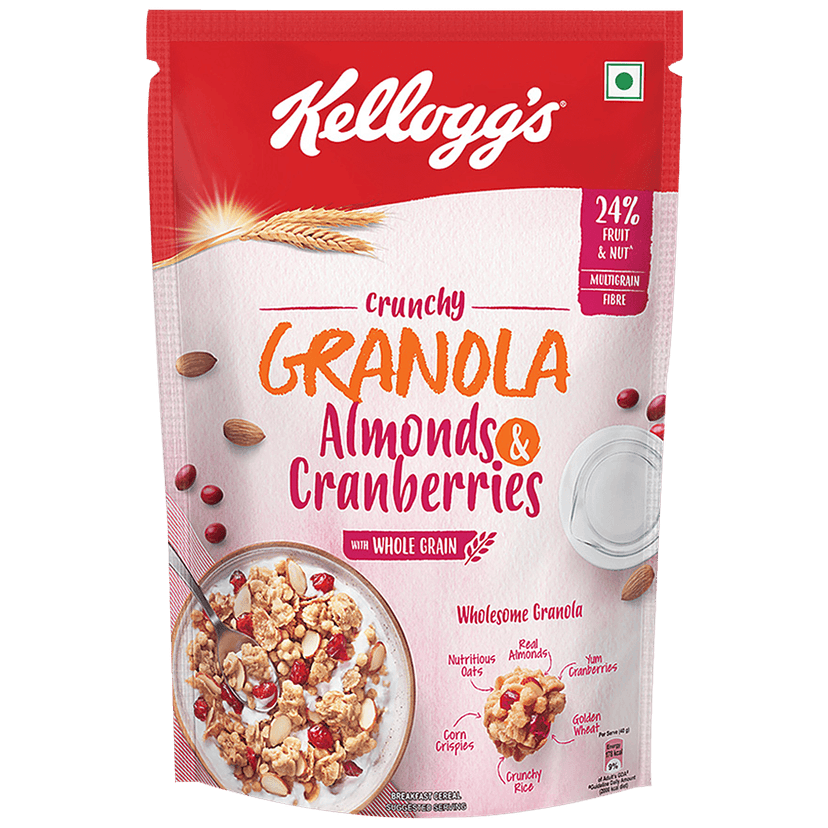 Kelloggs Crunchy Granola Almonds & Cranberries, 460 G