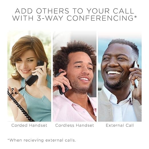 Motorola Voice C42 Corded Telephone with Digital Cordless Handset view 3