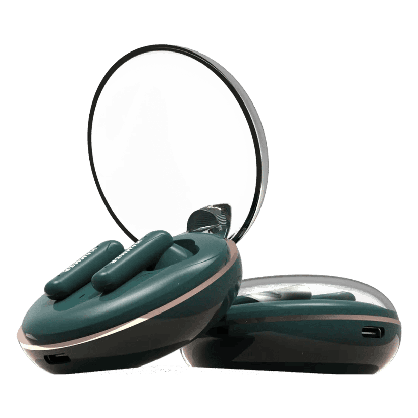 Hammer Airflow Plus TWS Earbuds with Bluetooth 5.1 and Smart Touch Control (Emerald Green) view 2