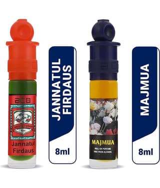 aco perfumes Jannatul Firdous & Majmua Concentrated Attar Roll On 8ml COMBO SET