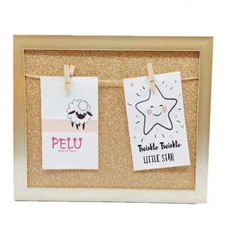 Rack Jack Wall Frame with Wooden Clips - Glitter -Gold
