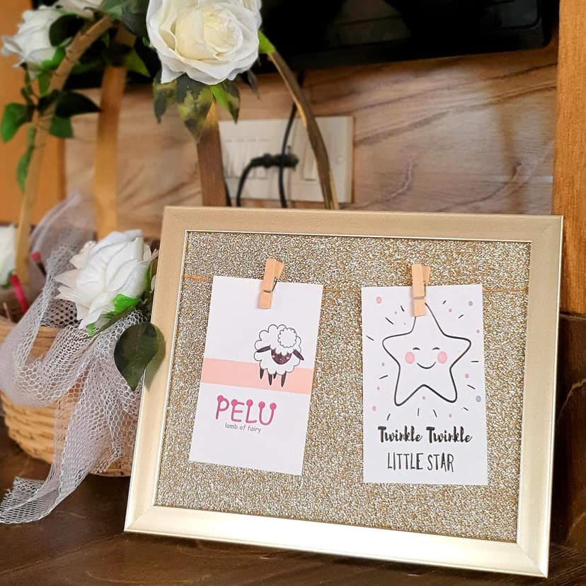 Rack Jack Wall Frame with Wooden Clips - Glitter -Gold view 6