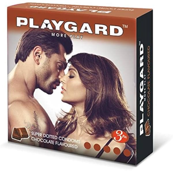 Playgard Super Dotted Chocolate Flavoured Condoms 3 Pcs