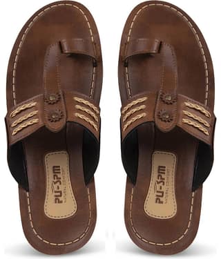 PU-SPM Tan Men's Daily Slipper