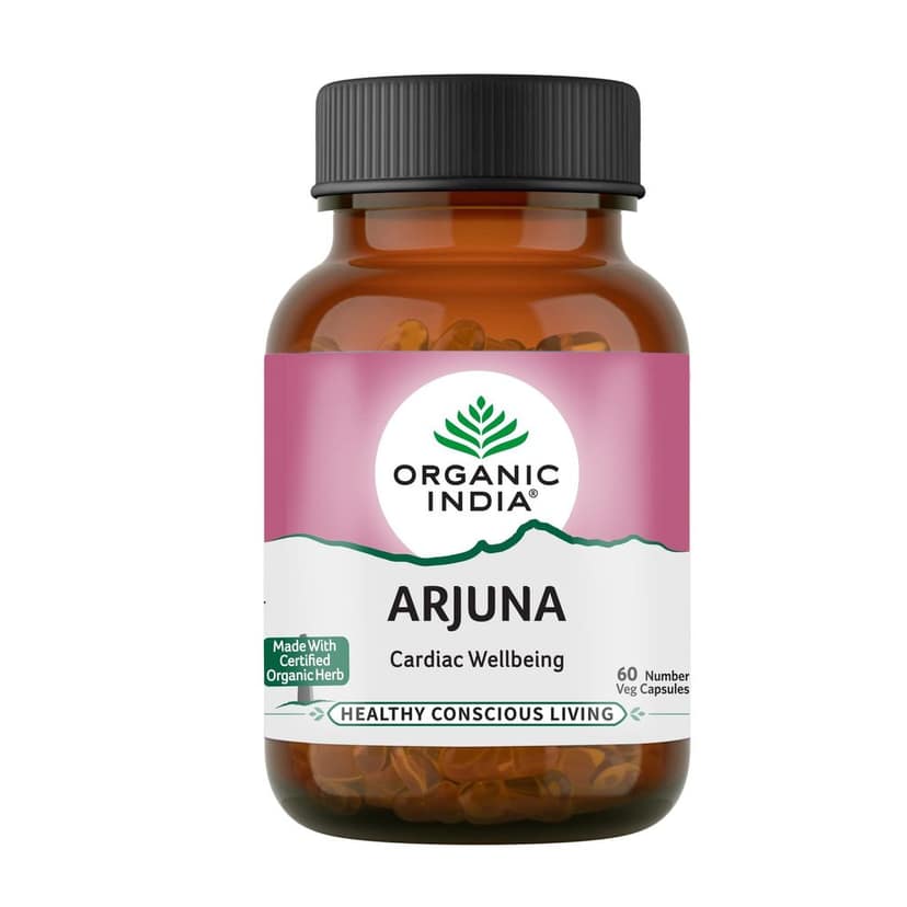 A TATA Product - Organic India Arjuna - 60 Veg Capsules