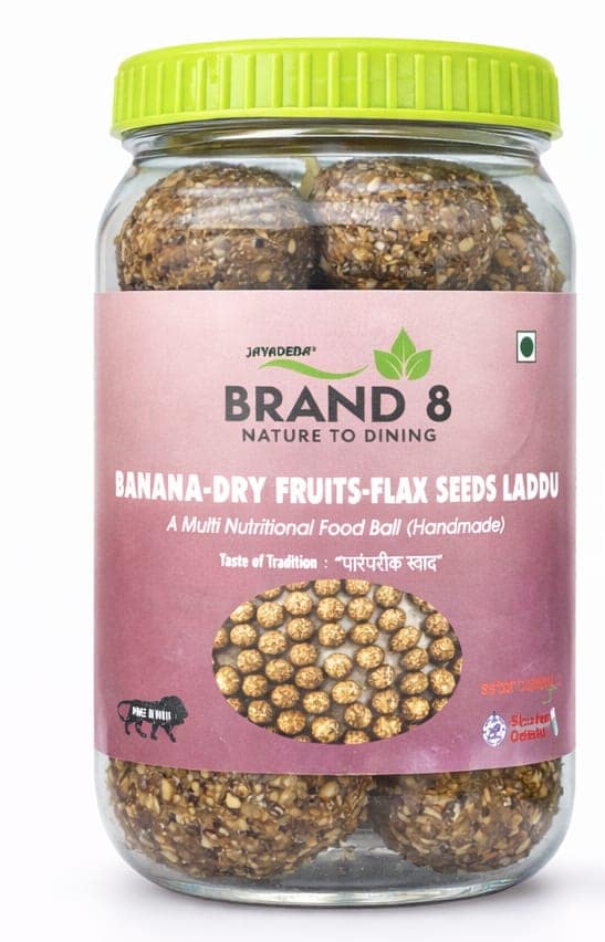 Banana - Dry Fruits - Flax Seed Laddu [ A multi nutritionmal Food Ball ]