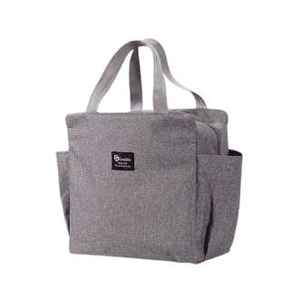 Sheeklin Grey Insulated Lunch Bag