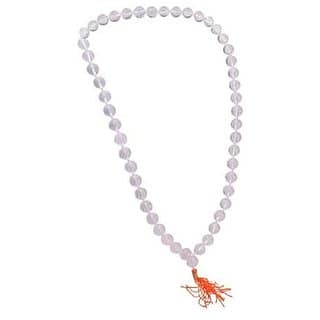 Ceylonmine Designer Sphatik Stone Beads Single Line Mala for Women & Men