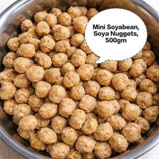 Mini Soyabean, Soya Nuggets, Soya Chunks, Meal Maker, Nutri Nuggets 500gm