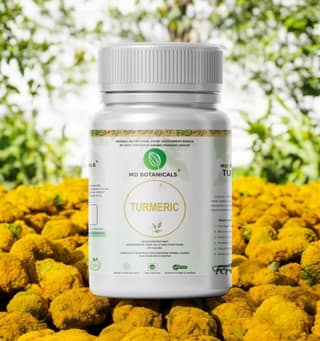 MD Botanicals Turmeric Capsules (60 Veg Capsules) | Strong anti-inflammatory | Enhances Skin, Bone, and Joint Health