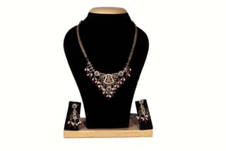 Traditional Kundan Necklace and Earring Set